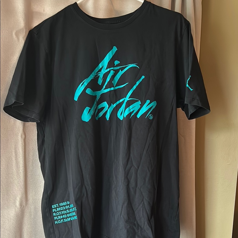 Jordan Black and Blue Short Sleeve Tee
